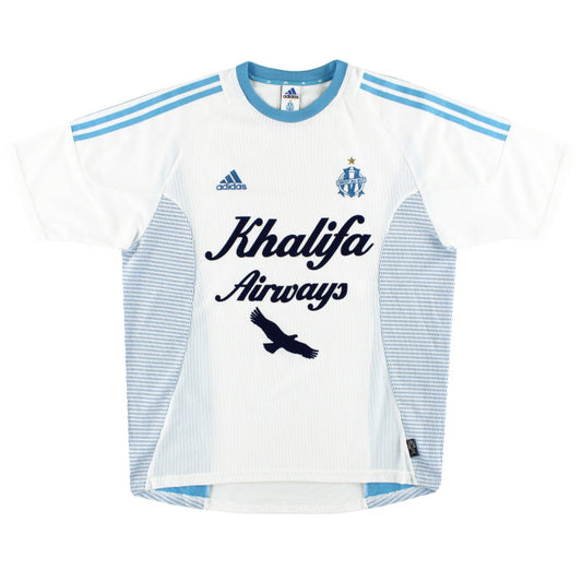 2002-03 Olympique Marseille adidas Home Shirt L