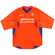 2002-03 Rangers Diadora Auswärtstrikot Langarm *Neuwertig* L