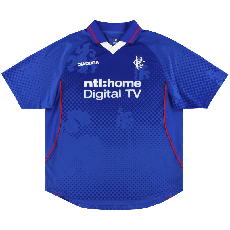 2002-03 Rangers Diadora Heimtrikot *Neuwertig* XL