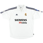 2002-03 Real Madrid adidas Centenary CL Home Shirt #12 L