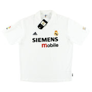 2002-03 Real Madrid Jubiläumstrikot Heim *m. Etikett* L