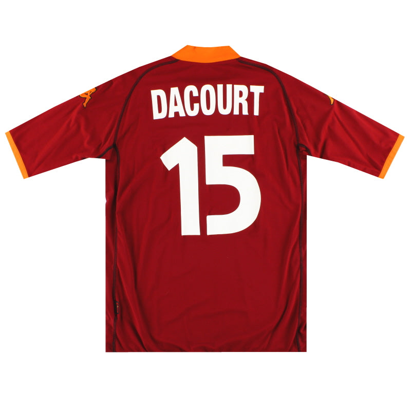 2002-03 Roma Kappa Heimtrikot Dacourt # 15 XXL