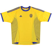 2002-03 Schweden adidas Heimtrikot XL