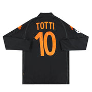 2002-03 Roma Kappa Drittes Trikot Totti #10 Langarm XXXL