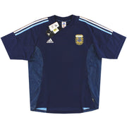 2002-04 Argentinien adidas Auswärtstrikot *mit Etiketten* L