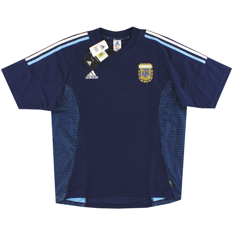2002-04 Argentinien adidas Auswärtstrikot *mit Etiketten* L