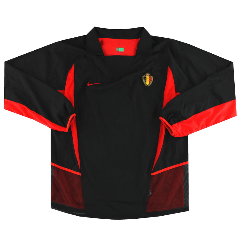2002-04 Belgien Nike Player Issue Auswärtstrikot L/S *Neuwertig* XL