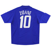 2002-04 Frankreich adidas Heimtrikot Zidane #10 *Neuwertig* L