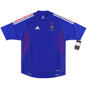 2002-04 Frankreich adidas Player Issue Heimtrikot *m/Etiketten* L