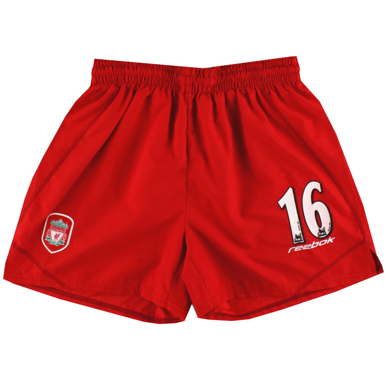 2002-04 Liverpool Reebok Heim Shorts Nr. 16 S