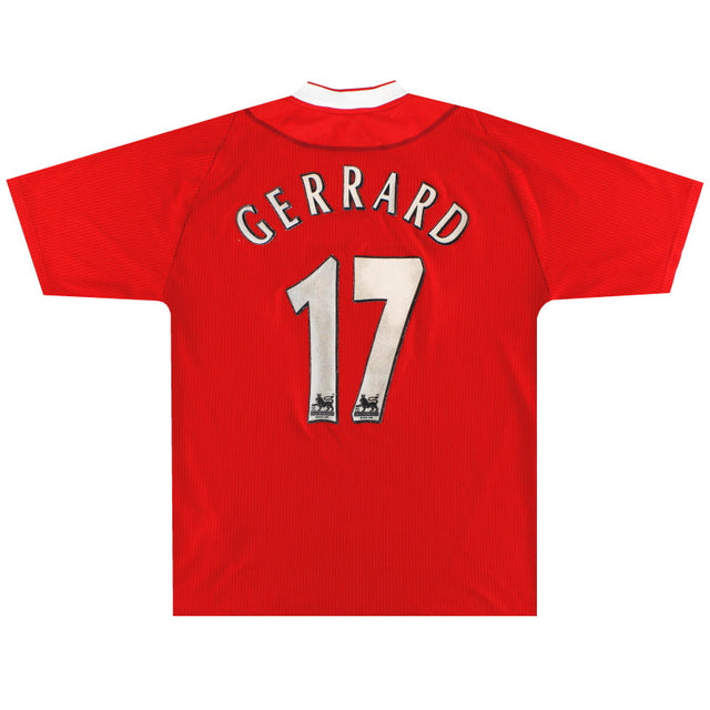 2002-04 Liverpool Reebok Home Shirt Gerrard #17 XL