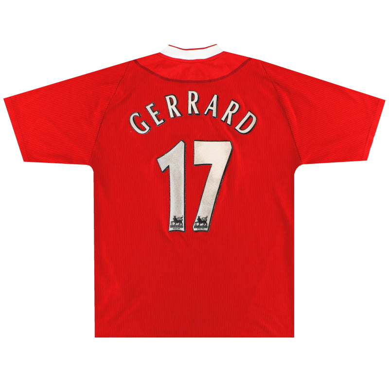 2002-04 Liverpool Reebok Heimtrikot Gerrard #17 XL