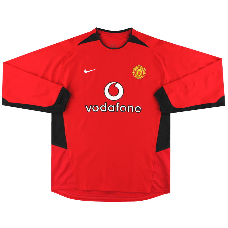 2002-04 Manchester United Nike Home Shirt L/S *Mint*