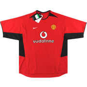 2002-04 Manchester United Nike Heimtrikot *m/Etiketten* L