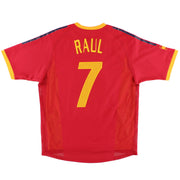 2002-04 Spanien Player Issue Heimtrikot Raul #7 *Neuwertig* M