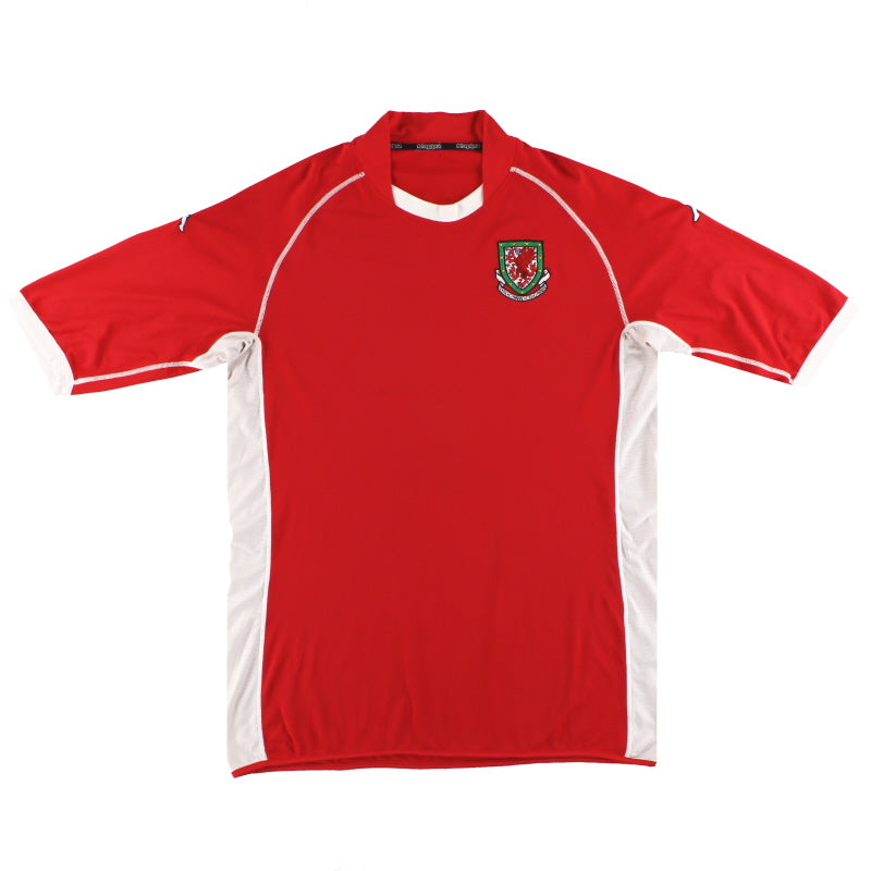 2002-04 Wales Kappa Heimtrikot „Signiert“ S