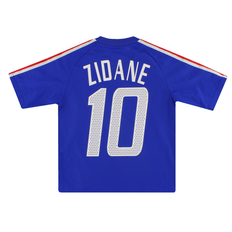 2002-04 France adidas Basic Home Shirt Zidane #10 L.Boys