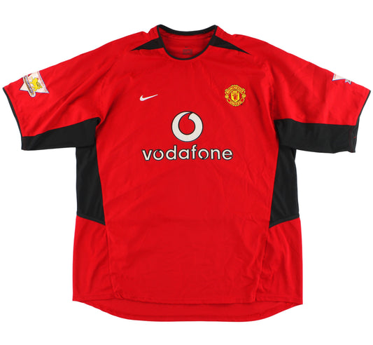 2002-04 Manchester United Nike Home Shirt Kleberson #15 XXL