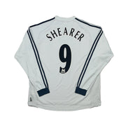 2002/03 Newcastle United Shearer #9 Langarm Auswärtstrikot (L) Adidas