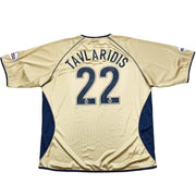 2002/03 Portsmouth Tavlardis #22 *Spielertrikot Vs Manchester United* Auswärtstrikot (XL) OM