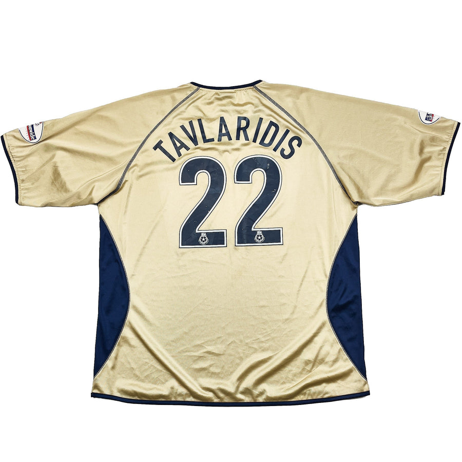 2002/03 Portsmouth Tavlardis #22 *Spielertrikot Vs Manchester United* Auswärtstrikot (XL) OM