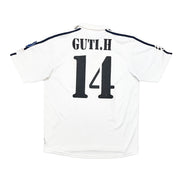 2002/03 Real Madrid Guti Haz #14 C/L Centenary Heimtrikot (M) Adidas