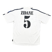 2002/03 Real Madrid Zidane #5 CL Centenary Heimtrikot (M) Adidas