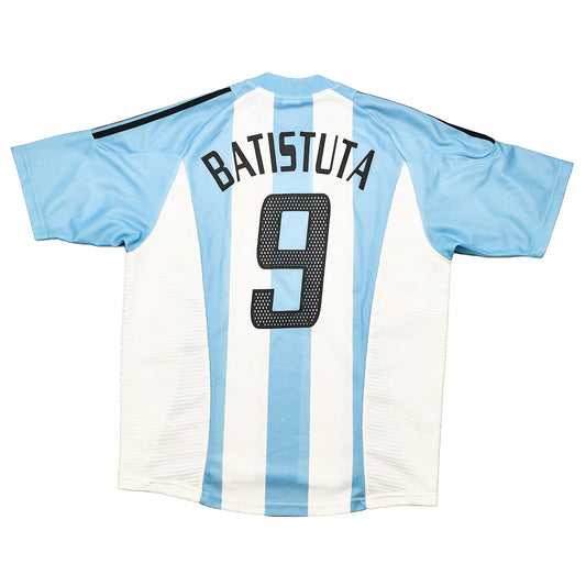 2002/04 Argentina Batistuta #9 Home Shirt (L) Adidas