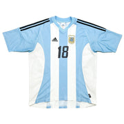 2002/04 Argentinien Kily #18 Heimtrikot (L) Adidas