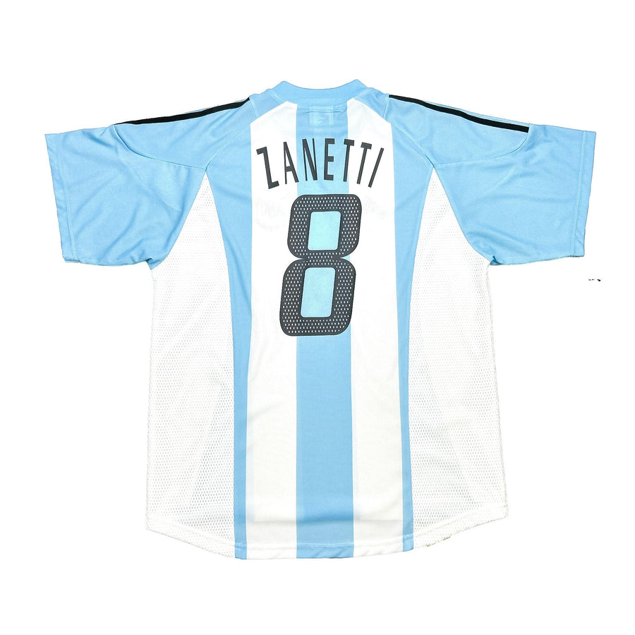 2002/04 Argentinien Zanetti #8 Heimtrikot (L) Adidas