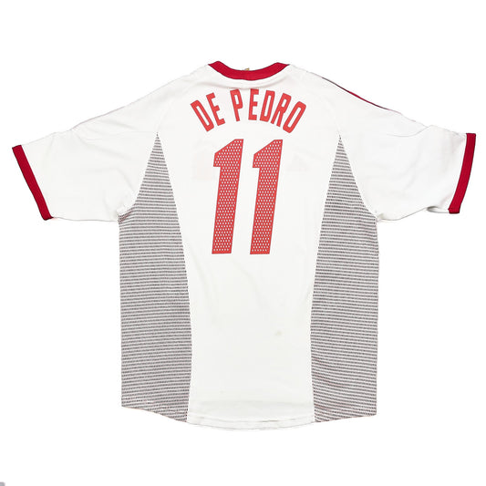 2002/04 SPAIN DE PEDRO #11 AWAY SHIRT (L) ADIDAS