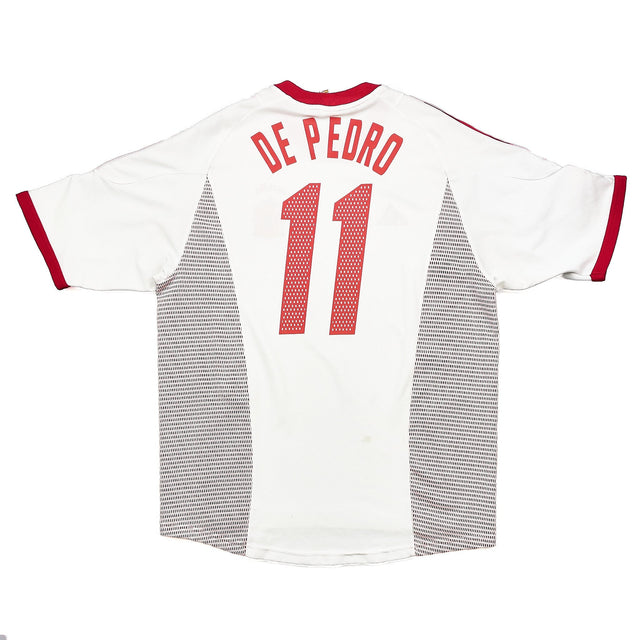 2002/04 SPAIN DE PEDRO #11 AWAY SHIRT (L) ADIDAS
