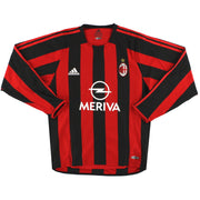 2003-04 AC Mailand adidas Player Issue Heimtrikot #8 Langarm *Neuwertig* M