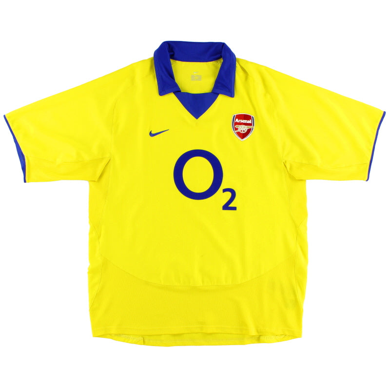 2003-04 Arsenal Nike Auswärtstrikot M XL