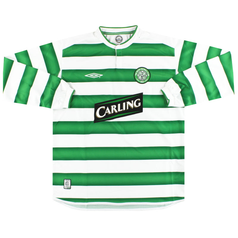 2003-04 Celtic Umbro Heimtrikot Langarm *Neuwertig* L