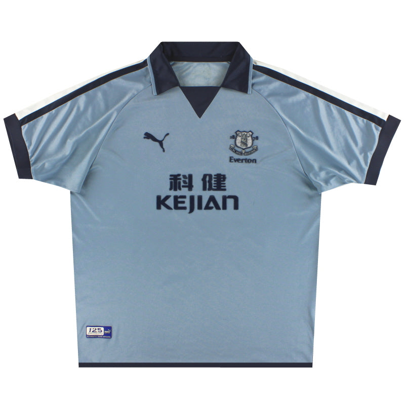 2003-04 Everton Puma '125-jähriges Jubiläum' Ausweichtrikot XS