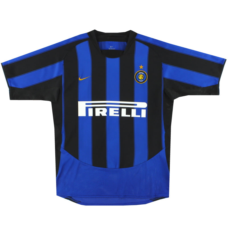 2003-04 Inter Nike Inter Mailand Heim Trikot L