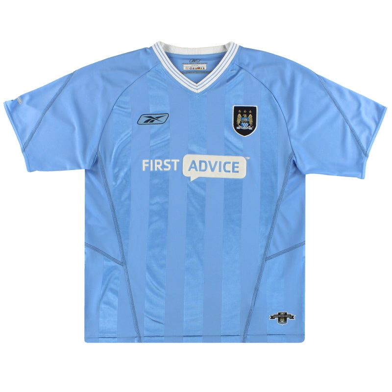2003-04 Manchester City Reebok Heimtrikot XXL