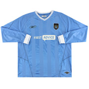 2003-04 Manchester City Reebok Heimtrikot Langarm XL