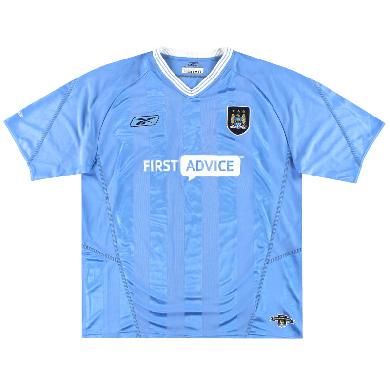 2003-04 Manchester City Reebok Home Shirt L