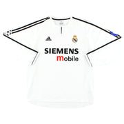 2003-04 Real Madrid adidas CL Heimtrikot L/S XL