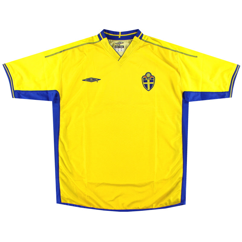 2003-04 Schweden Umbro Heimtrikot XL
