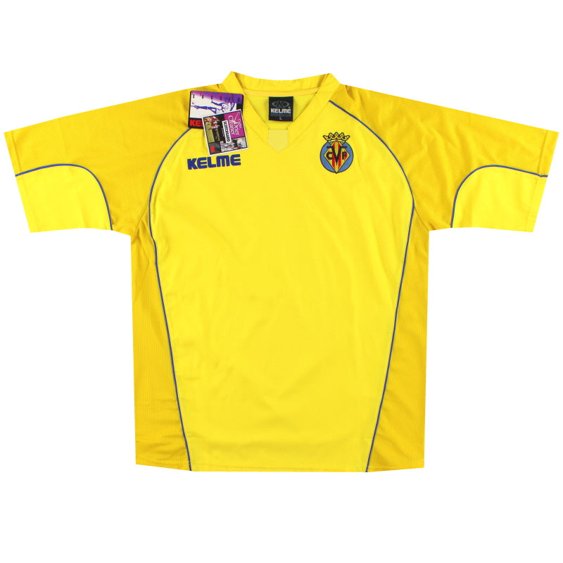 2003-04 Villarreal Kelme Heimtrikot *Neu mit Etiketten* L