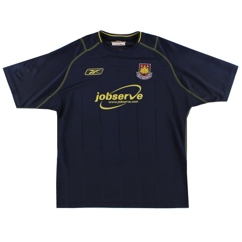 2003-04 West Ham Reebok Auswärtstrikot *Neuwertig* XL