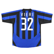 2003-04 Inter Nike Inter Mailand Heimtrikot Vieri #32 *m/Etiketten XL