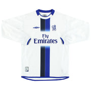 2003-05 Chelsea Umbro Auswärtstrikot Langarm S