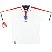2003-05 England Umbro Heimtrikot *m. Etikett* XL