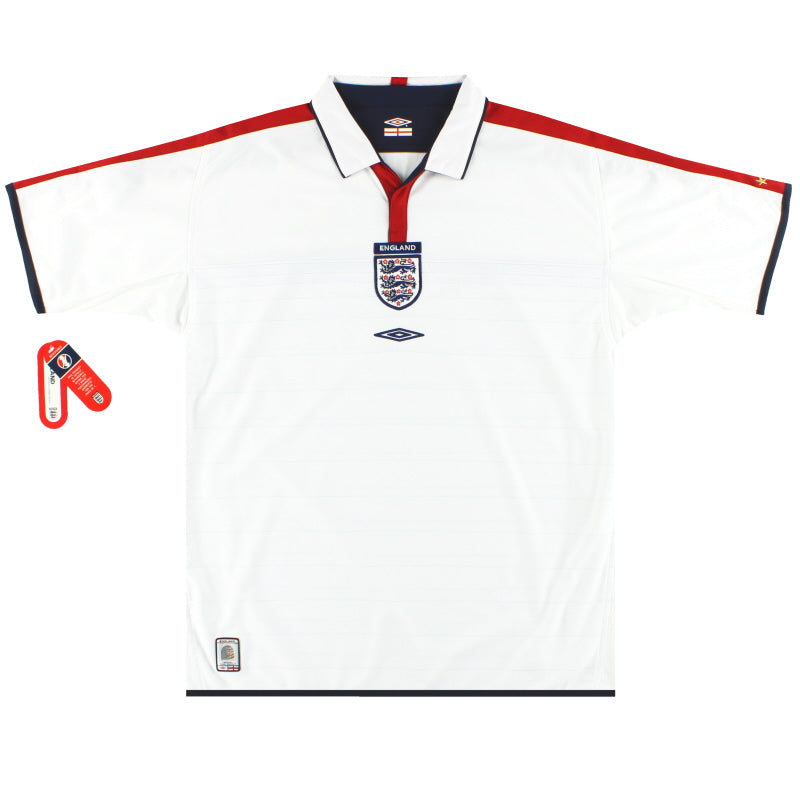 2003-05 England Umbro Heimtrikot *m. Etikett* XL