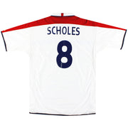 2003-05 England Umbro Heimtrikot Scholes #18 XL