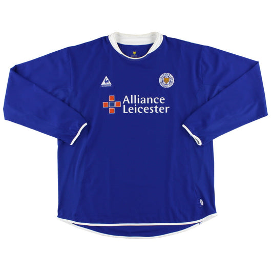 2003-05 Leicester Le Coq Sportif Home Shirt L/S XL